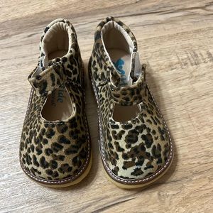 Hide and Squeak leopard print shoes